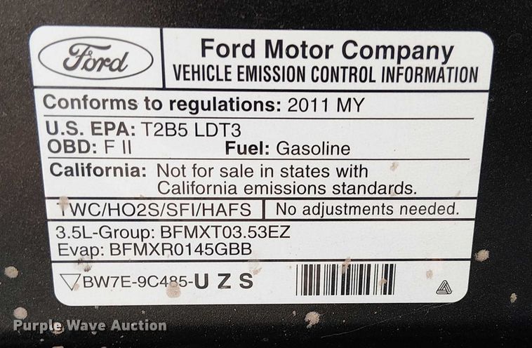 image for item EG8552 2011 Ford Explorer SUV