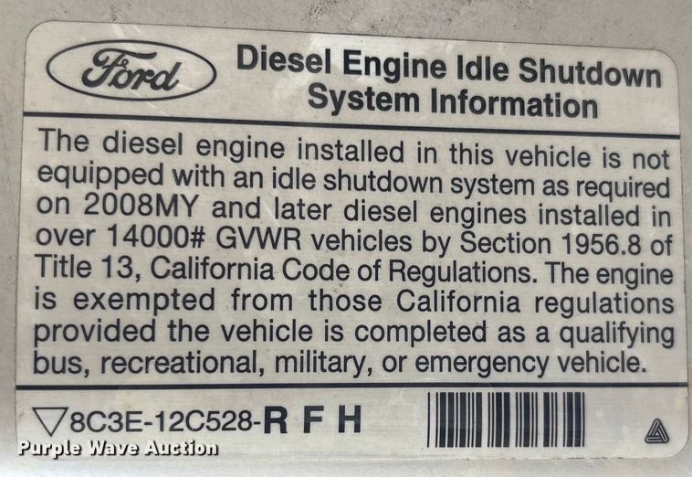 image for item EG8624 2008 Ford F450 Super Duty utility / service truck