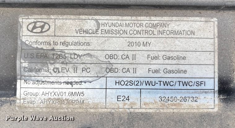 image for item EG8634 2010 Hyundai Accent 