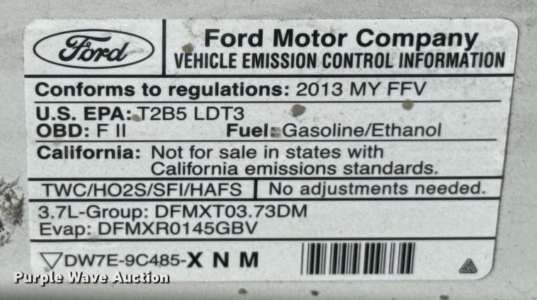 image for item EG8647 2013 Ford Explorer Police SUV