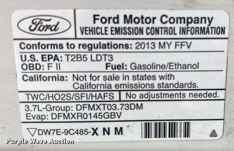 image for item EG8648 2013 Ford Explorer Police SUV