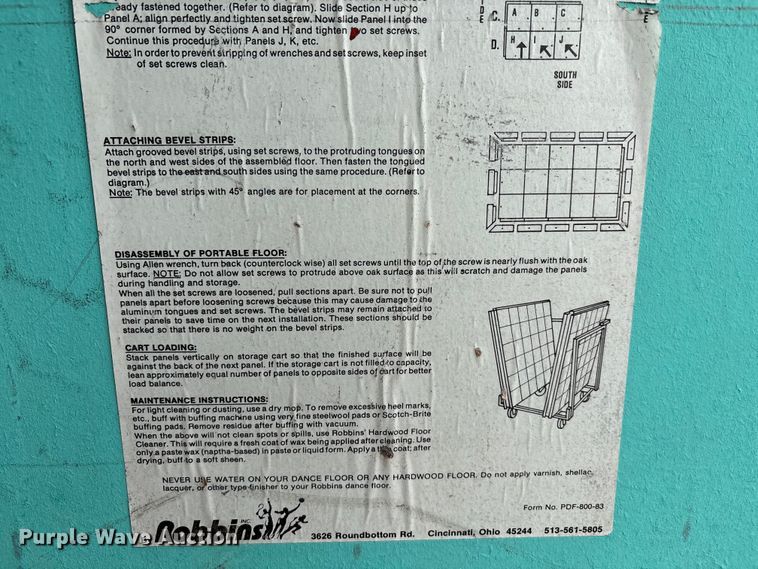 image for item EG8661 Approximately 200 dance floor pieces