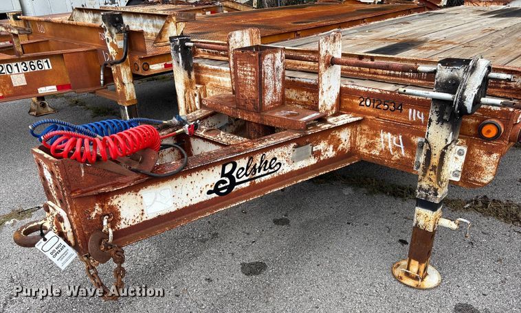 image for item EG8680 2012 Belshe BDT25 equipment trailer
