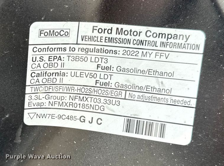 image for item EG8756 2021 Ford Explorer Police SUV