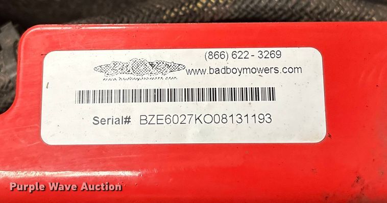 image for item EH7521 2013 Bad Boy Elite Series ZTR lawn mower