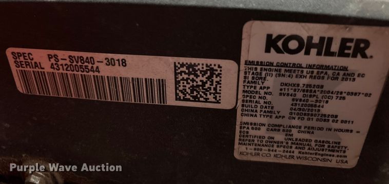 image for item EH7521 2013 Bad Boy Elite Series ZTR lawn mower