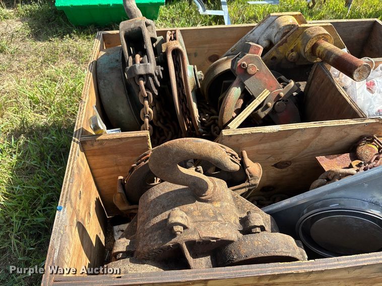 image for item EJ7662 (2) overhead chain hoists