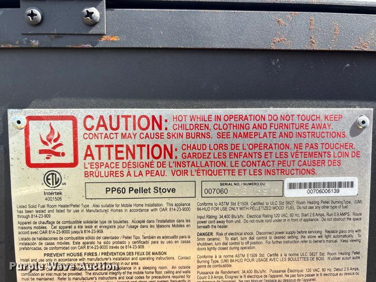 image for item EJ7664 Pellet furnace