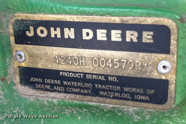 image for item EM2324 1978 John Deere 4240 tractor