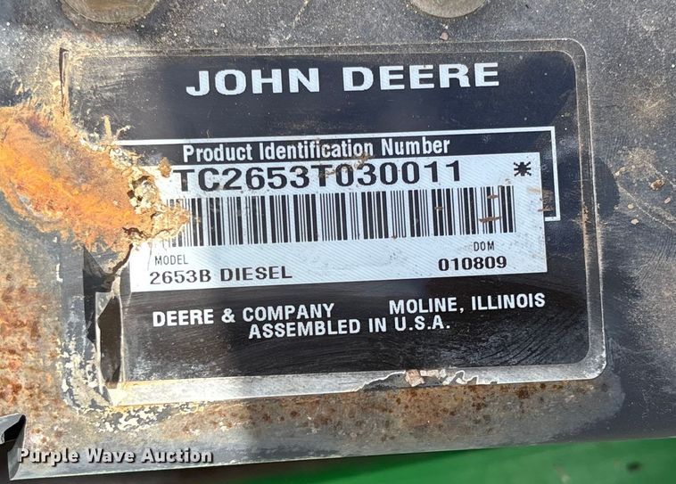 image for item EM8205 2009 John Deere 2653B reel mower