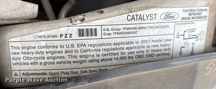 image for item EM8209 2007 Ford F450 Super Duty XL flatbed truck