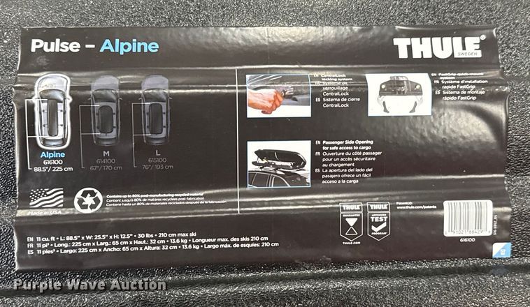 image for item EM8230 Thule Sweden Pulse-Alpine roof storage box
