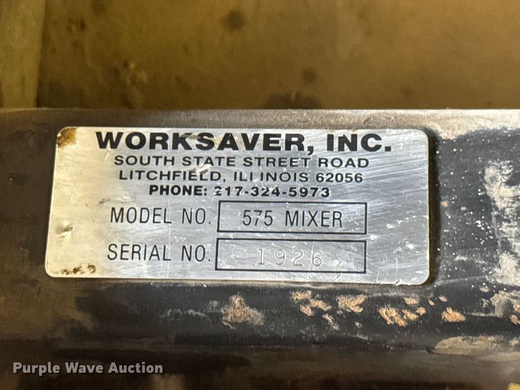 image for item EM8301 Worksaver 575 Mixer cement mixer