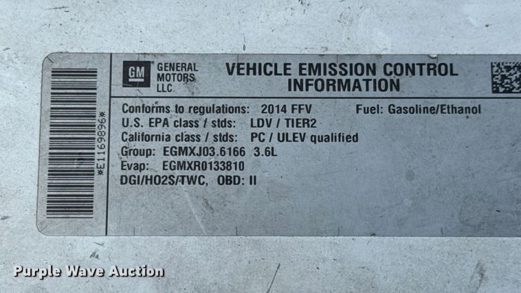 image for item EM8315 2014 Chevrolet Impala Police Cruiser 