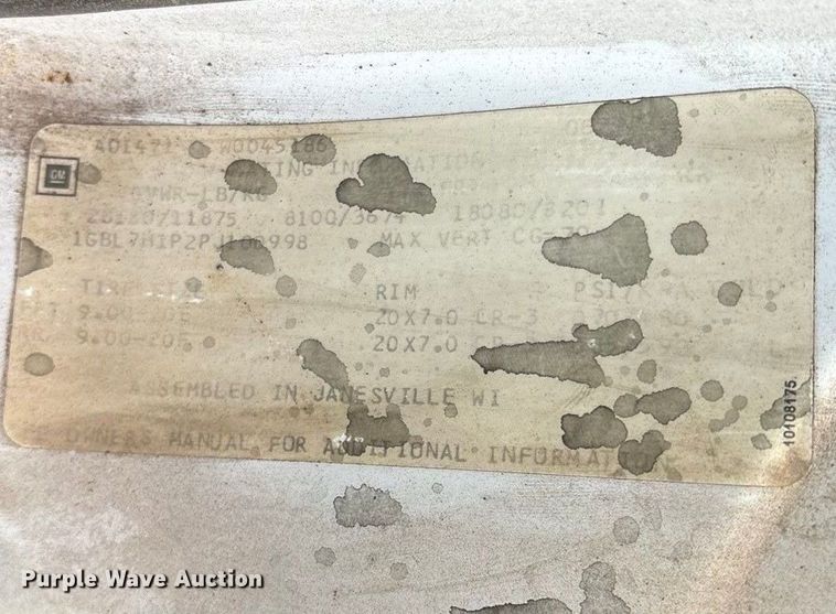 image for item EN5621 1993 Chevrolet Kodiak C5500  flatbed truck