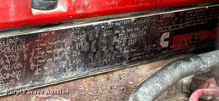 image for item EN5624 2009 International 9200i dump truck