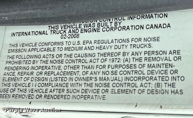 image for item EN5624 2009 International 9200i dump truck