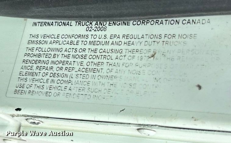 image for item EN5625 2009 International 9200i dump truck