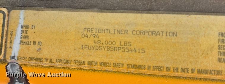 image for item EN5628 1994 Freightliner FLD  dump truck
