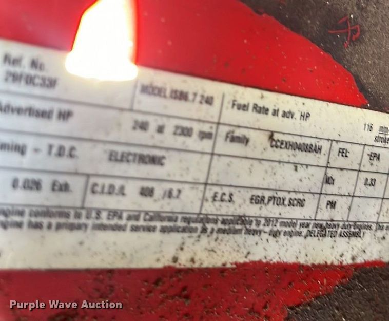 image for item EN5629 2012 Ford F750 Super Duty XL forestry bucket truck