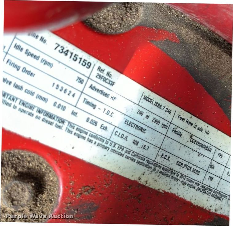 image for item EN5629 2012 Ford F750 Super Duty XL forestry bucket truck