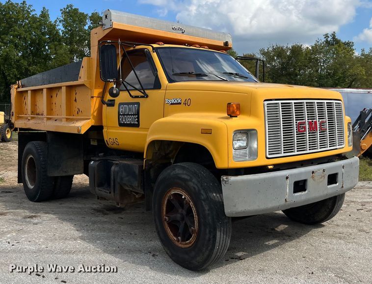 image for item EN5630 1991 GMC TopKick dump truck