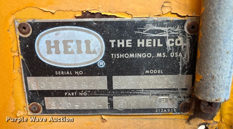 image for item EN5630 1991 GMC TopKick dump truck