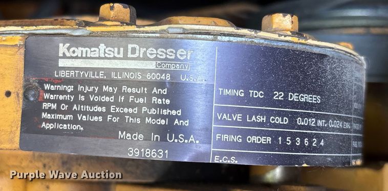 image for item EN5632 1994 Galion 850 motor grader