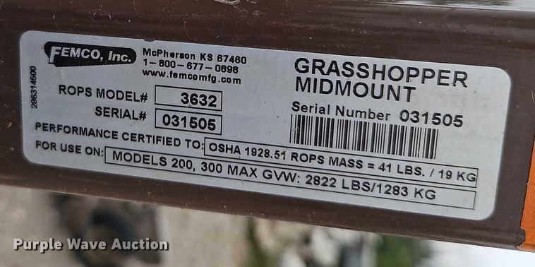 image for item EO4680 Grasshopper 335B ZTR lawn mower