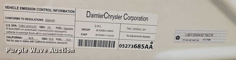 image for item EO4693 2008 Jeep Patriot SUV