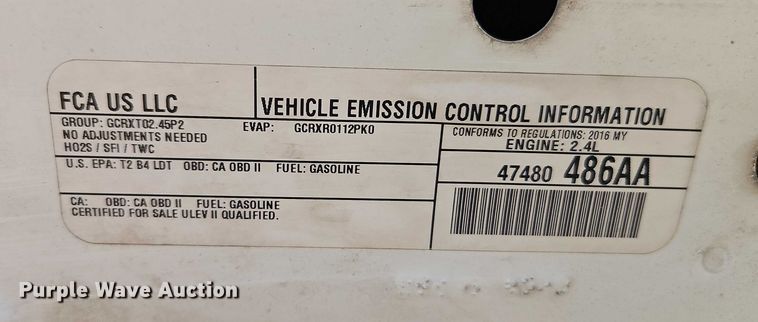 image for item EO4694 2016 Jeep Patriot SUV