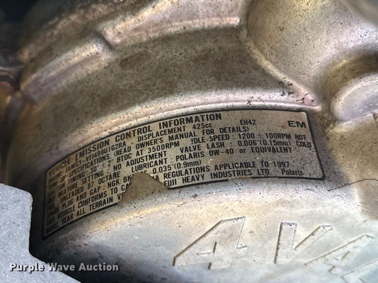 image for item EP0687 1997 Polaris Magnum ATV