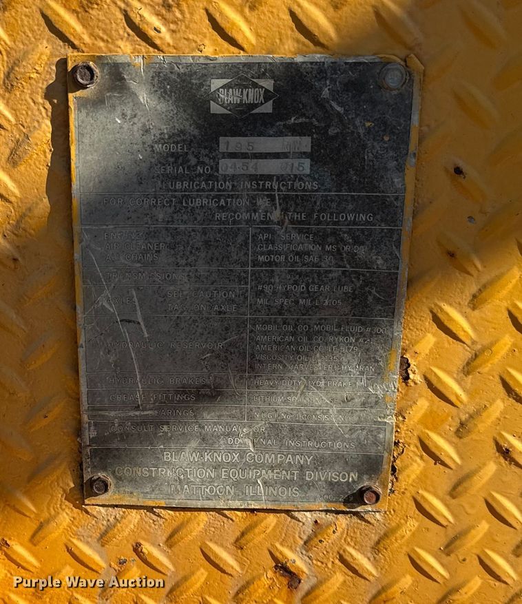 image for item ER0145 Blaw-Knox RW195 road widener