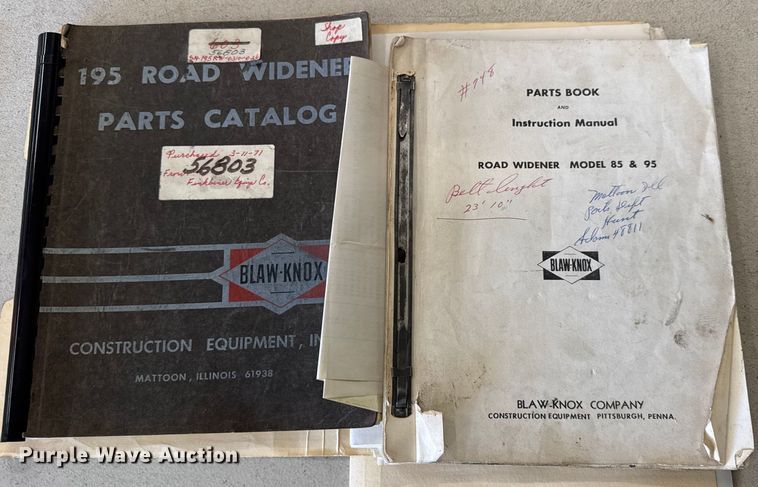 image for item ER0145 Blaw-Knox RW195 road widener