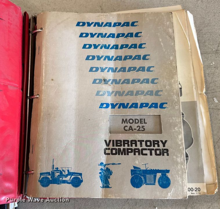 image for item ER0147 Dynapac CA25A single drum vibratory roller