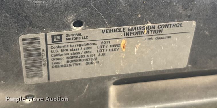 image for item ER2481 2011 Chevrolet Traverse 