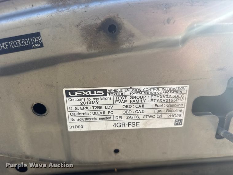 image for item ER2482 2014 Lexus IS 