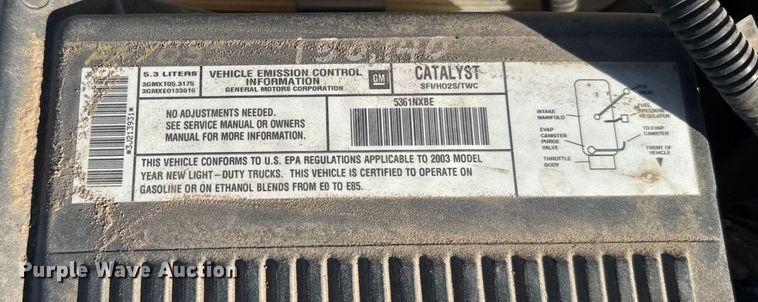 image for item ER2487 2003 Chevrolet Suburban SUV