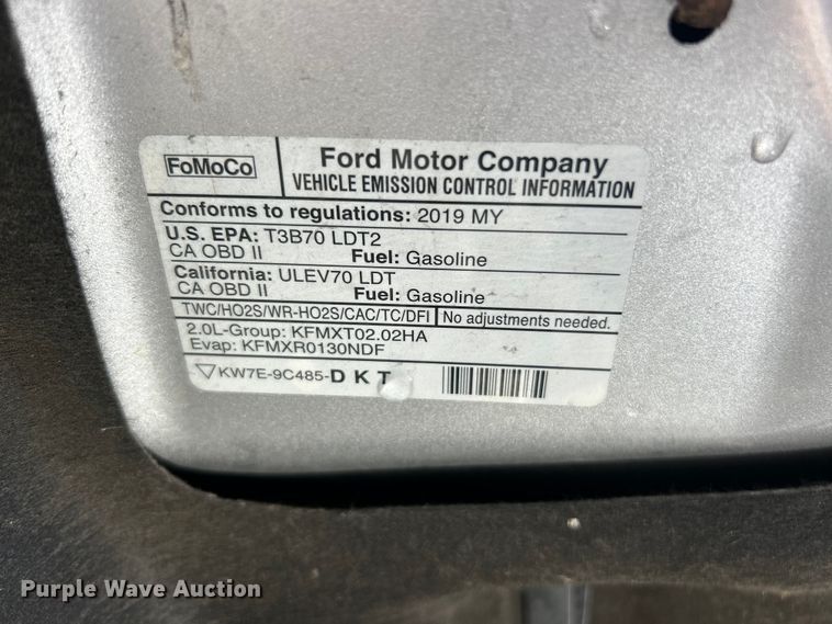 image for item ET3216 2019 Ford Escape SE SUV