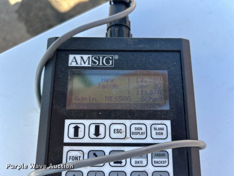 image for item ET3217 2013 American Signal message board trailer