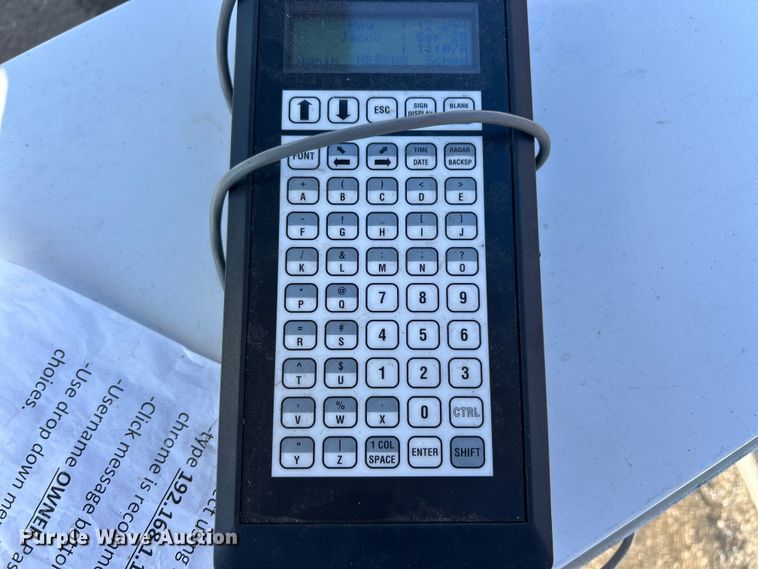 image for item ET3217 2013 American Signal message board trailer