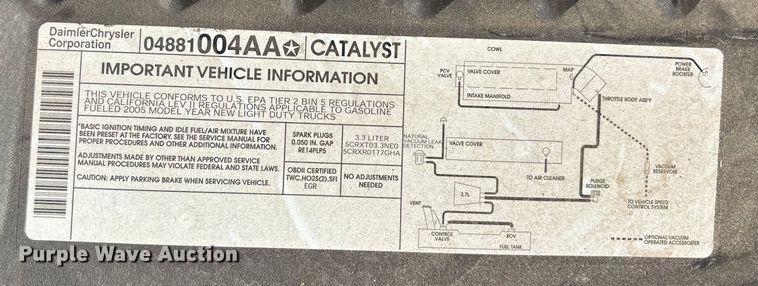 image for item ET4686 2005 Dodge Grand Caravan handicap accessible van