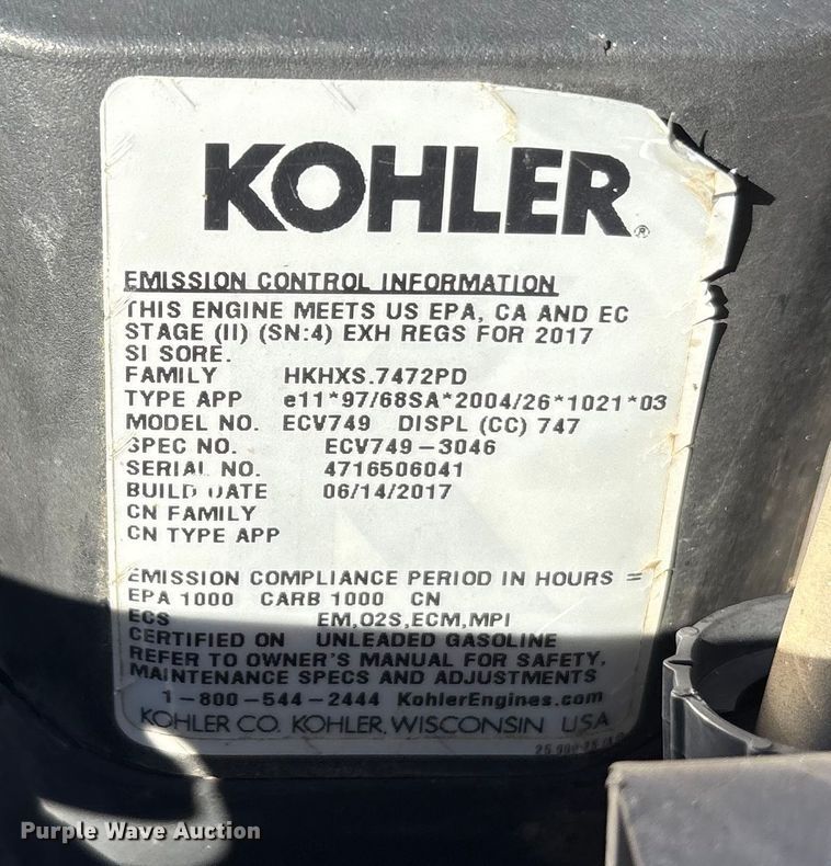 image for item EU0117 Scag / toro Cheetah / 6000 series ZTR lawn mower