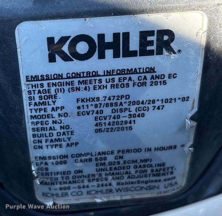 image for item EU0118 Toro 5000 series ZTR lawn mower