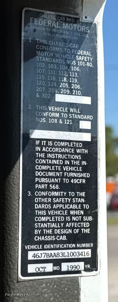 image for item EU2146 1990 Kovatch Rescue pumper fire truck