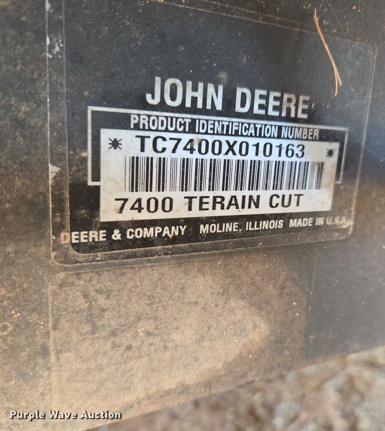 image for item EU3763 John Deere 7400 Terrain Cut lawn mower