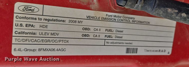 image for item EU3771 2008 Ford F-350 Crew Cab pickup truck