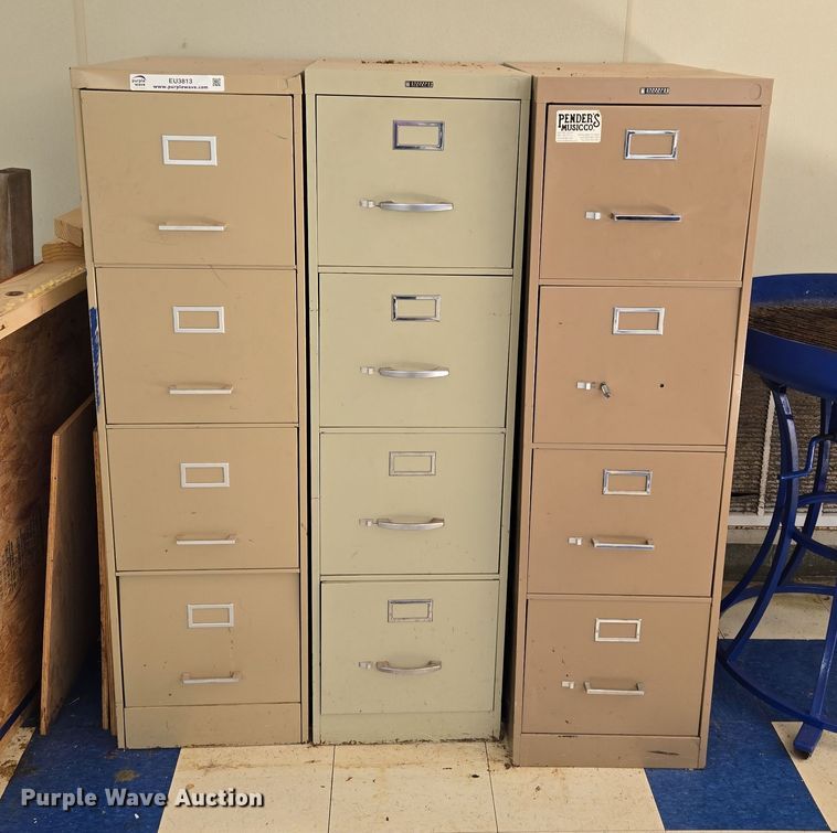 image for item EU3813 (3) filing cabinets