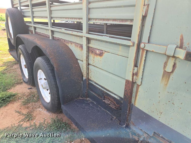 image for item EU3815 1993 W-W Trailer Manufacturers livestock trailer