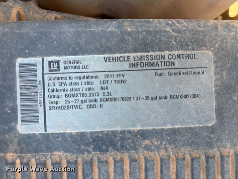 image for item EU4683 2011 Chevrolet Silverado 1500 pickup truck